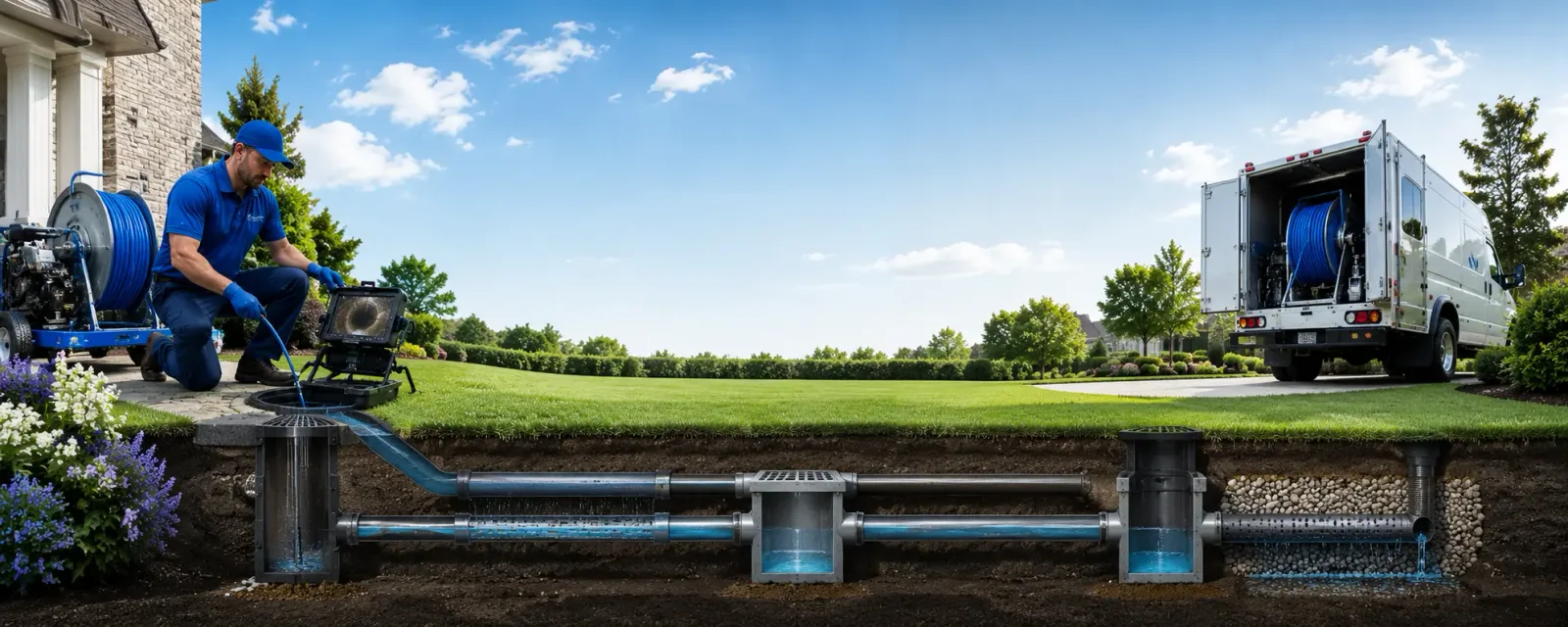 Outdoor drain cleaning information for Almo, KY